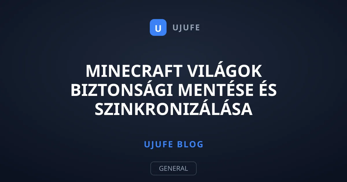 Minecraft világok biztonsági mentése és szinkronizálása